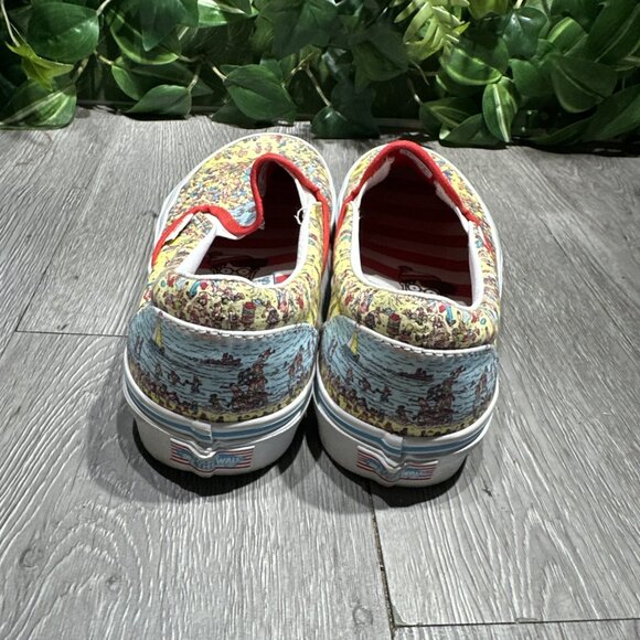 Vans x Where’s Waldo Classic Slip-On “Find Steve”  Women’s 7.5 / Men’s 6 - Picture 5 of 8